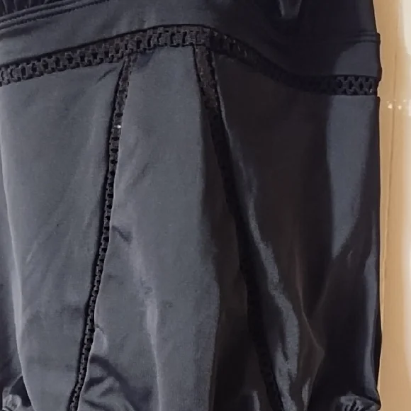 Time and Tru Black One Piece Swimsuit VGC Medium - Picture 3 of 10